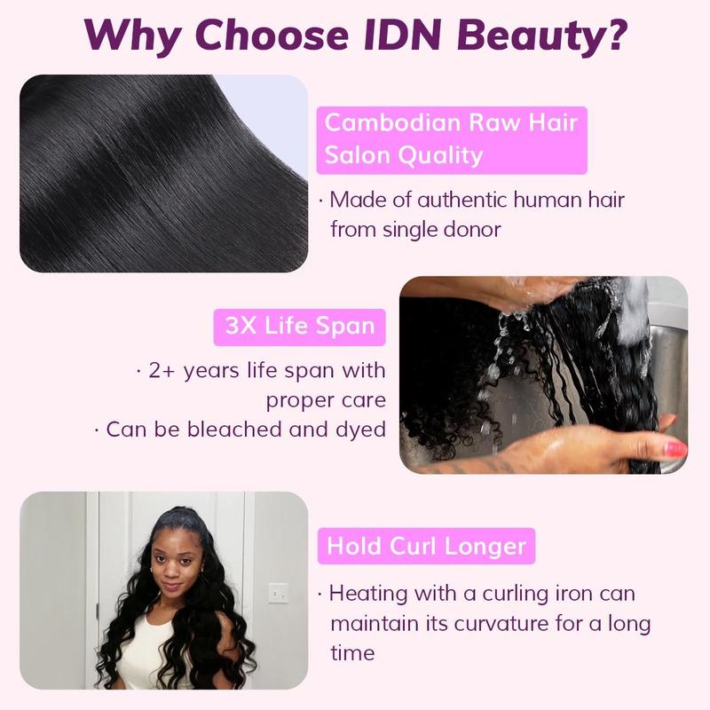 IDN Human Hair Kinky Straight Seamless Clip In Hair Extensions Secret of Beautiful Thick Hair Elegant ladies' Daily Using Style Clip In Black Girls