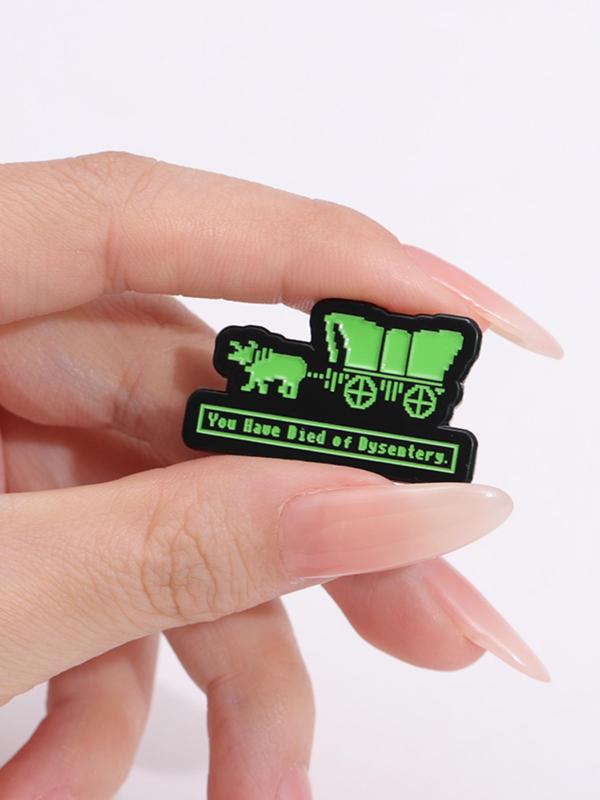 Cute Cartoon Car Design Brooch, Fashion Brooch for Daily Clothing Decor, Trendy All-match & Exquisite Clothes Accessories for Birthday Gift