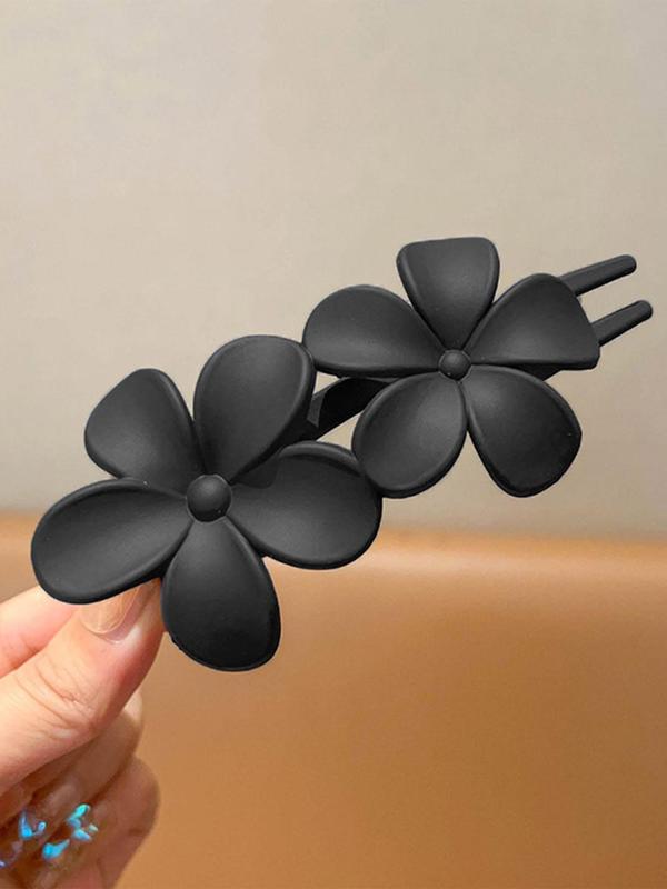 Matte Flower Design Hair Claw, Non-slip Hair Claw, Fashion Hair Accessories for Women & Girls, Bridal Party Hair Accessories