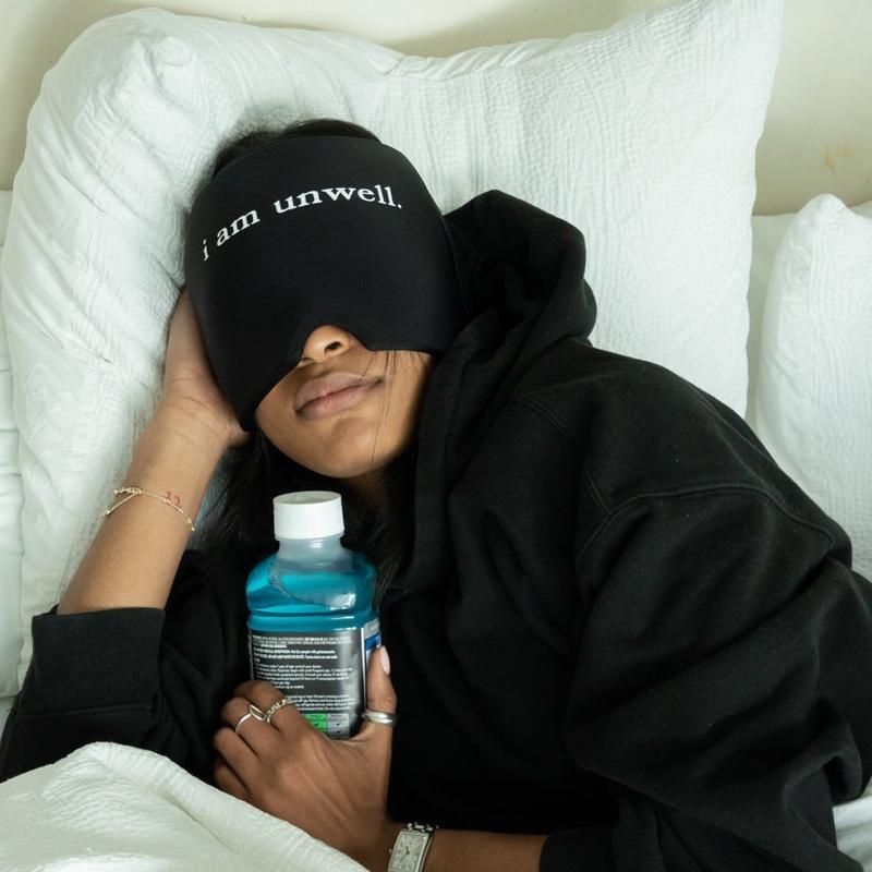 Cooling Hangover Relief Cap - “I Am Unwell” - Soft and Stretchable Gel, Headache & Migraine Relief,Mothers day gift,Mother's day