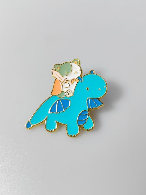 Cute Cartoon Dinosaur & Puppy Design Brooch, Fashion Alloy Badge for Daily Clothing Decor, Trendy All-match & Exquisite Brooch for Birthday Gift