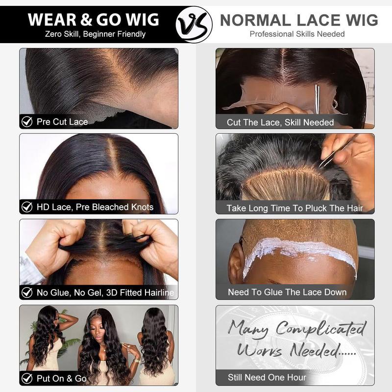 Mscoco Human Hair Upgraded 6x5 Dark Brown Wear And Go Glueless HD Lace Closure Wig Body Wave & Straight Pre Bleached Knots Lace Wig