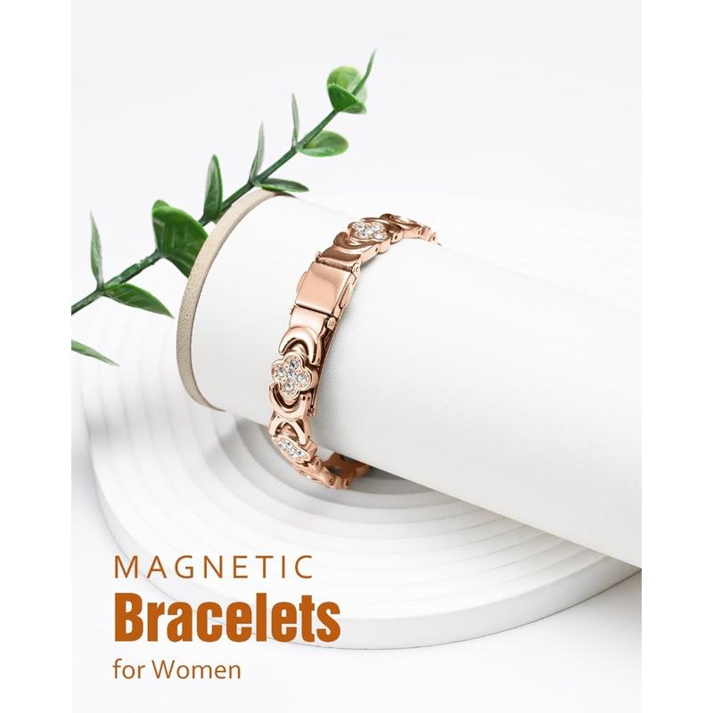 Copper Bracelets for Women , Pure Copper Magnetic Bracelet with 3500 Gauss Effective Magnets