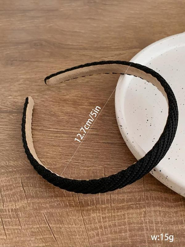 Mixed Color Wide Band Hair Hoop, 2024 New Style Casual Versatile Hair Accessories for Women & Girls, Minimalist Headwear Suitable for Thick Hair