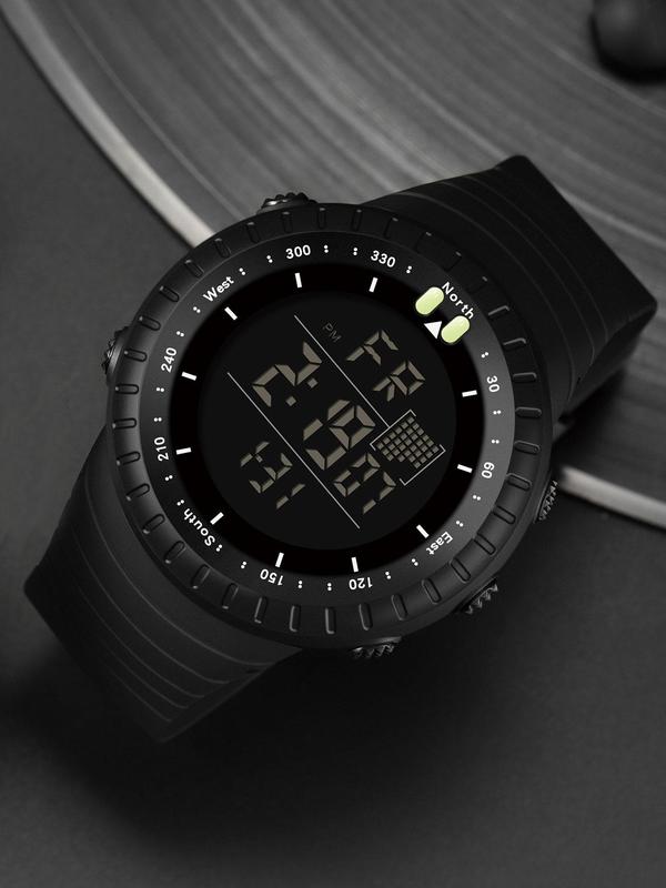 Sporty Digital Watch As Gift with Box, Fashionable Digital Watch with Digital Display, Waterproof Multifunctional Watch for Outdoor Sports