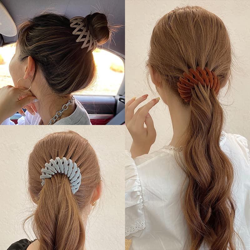 7PCS Bird Nest Magic Hair Clip, Birds Nest Magic Hair Clip, Lazy Birds Nest Plate Hairpin for Women and Girls