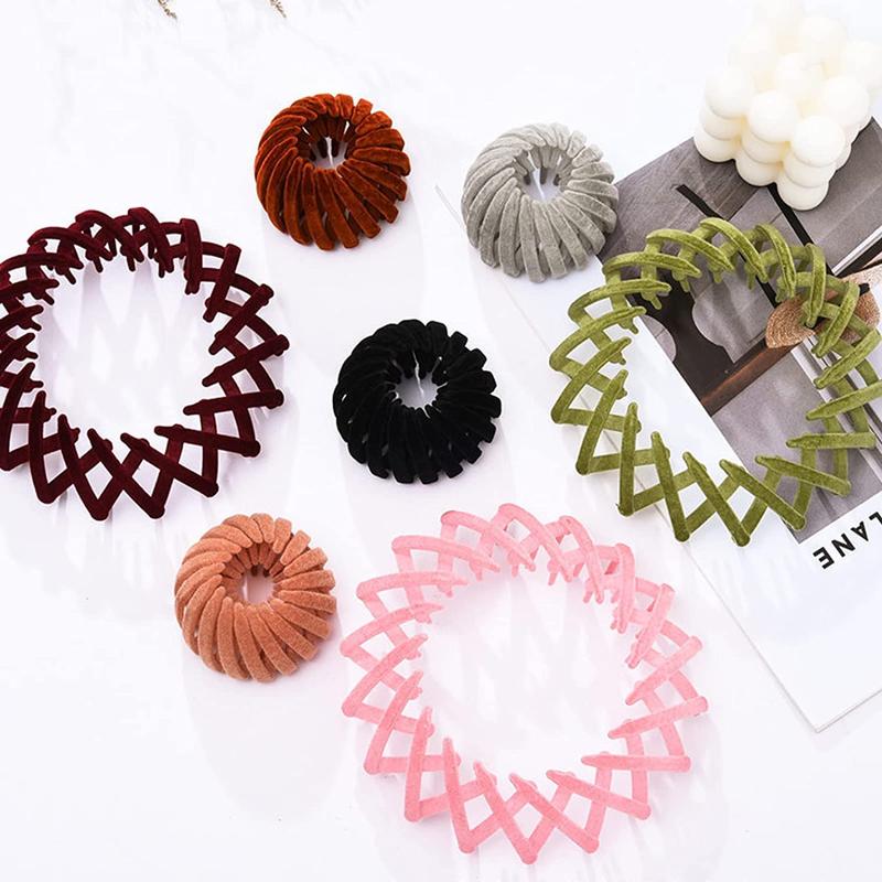 7PCS Bird Nest Magic Hair Clip, Birds Nest Magic Hair Clip, Lazy Birds Nest Plate Hairpin for Women and Girls