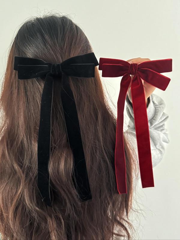 Women's Cute Bowknot Design Hair Clips, Elegant Hair Accessories for Women & Girls, Minimalist Headwear Suitable for Thick Hair