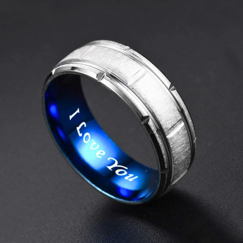 Men's Fashion Stainless Steel Rings, Trendy Engagement Wedding Jewelry, Black Tungsten ring black tungsten