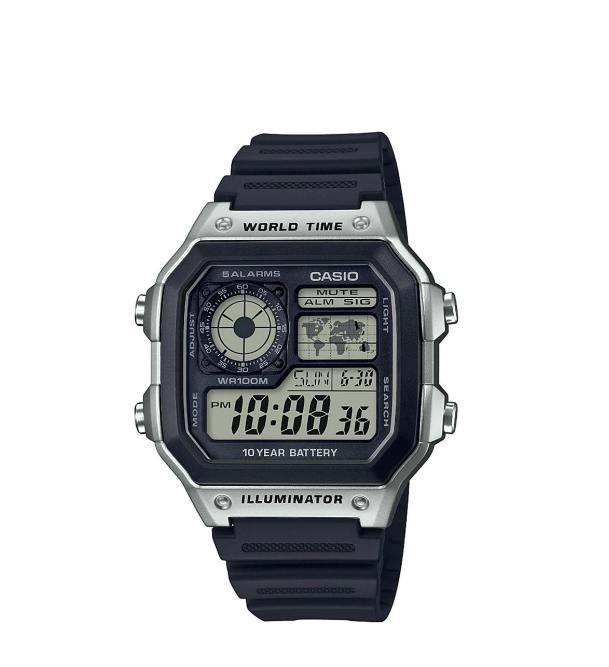 Casio Men's World Time Multifunction Watch AE1200WH-1CV