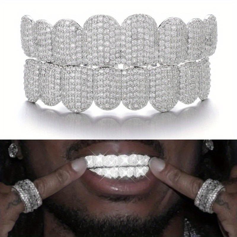 Hip Hop Grills Cubic Zirconia Teeth Grills micro-inset zircon braces Rapper jewelry