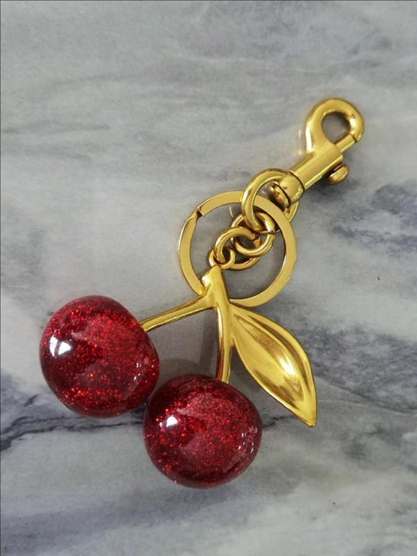 Cute Cherry Design Keychain, Fashionable Keychain for Women & Men, Trendy All-match & Exquisite Keychain for Birthday Gift