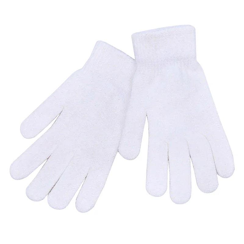 Women Plush Knitted Gloves Autumn Hand Warmer Winter Thicken Lining Full Fingered Mittens Skiing Short Wrist Warm Unisex