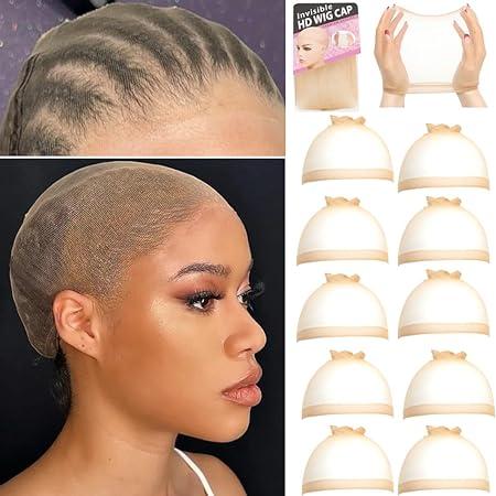 Amanda Hair Wig Cap For Lace Frontal Closure Wigs Breathable Invisible Elastic Wig Cap 02 Soft Thin