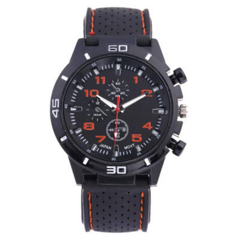 Man Watch Quartz Watch Men Military Sports Watch Silicone Strap Sports Watches Masculino High Quality Big Dial