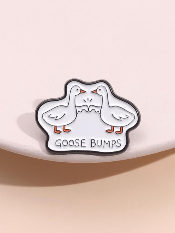 Cute Goose Design Brooch, Fashion Brooch for Women & Men As Anniversary Gift, Enamel Pin Suitable for Backpacks, Jeans, Scarves, Hats Decoration