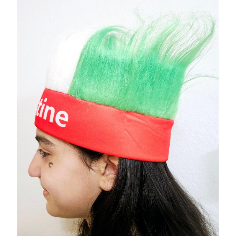 Palestine Wig Hair Headband Headgear