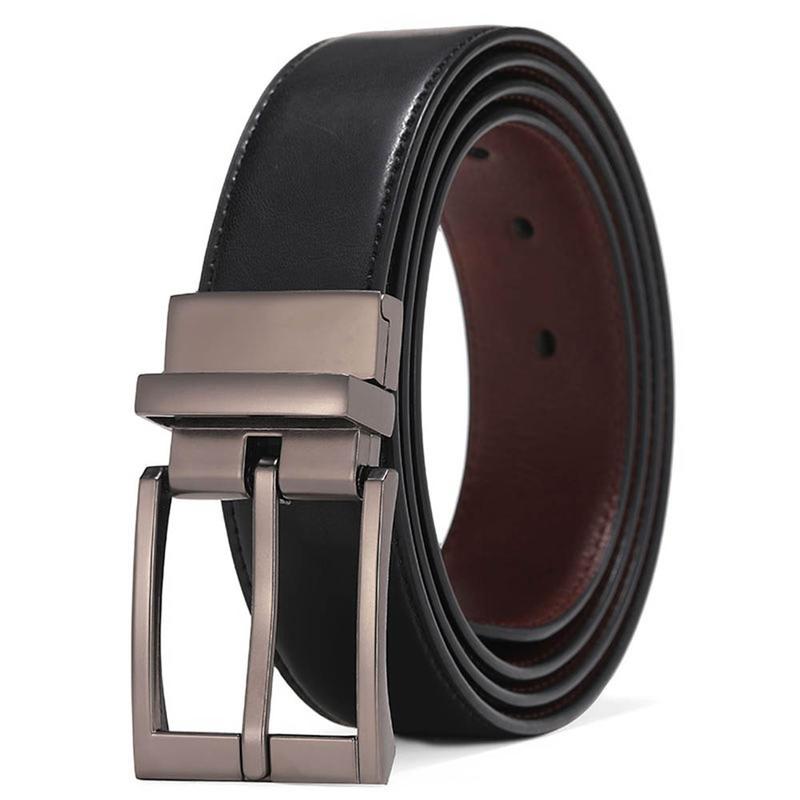 Men's Faux Leather Pin Buckle Belt Fashion Casual Belt