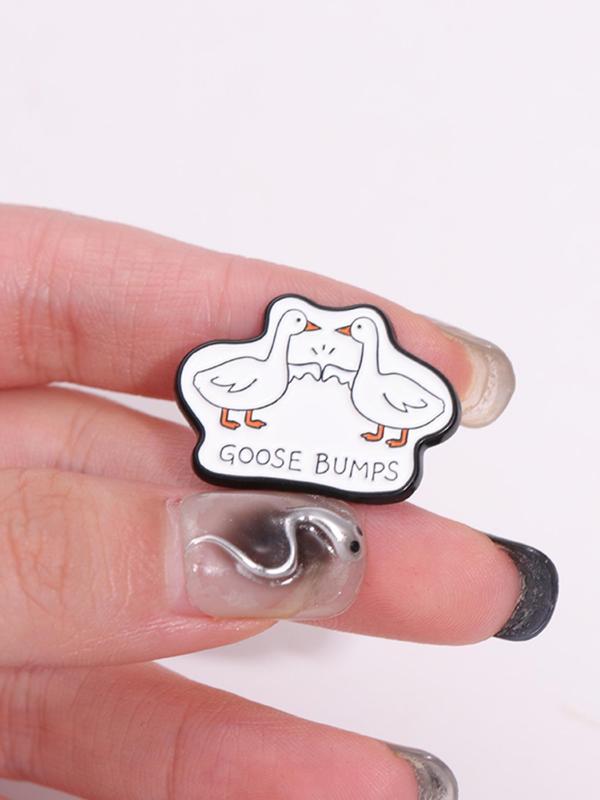 Cute Goose Design Brooch, Fashion Brooch for Women & Men As Anniversary Gift, Enamel Pin Suitable for Backpacks, Jeans, Scarves, Hats Decoration