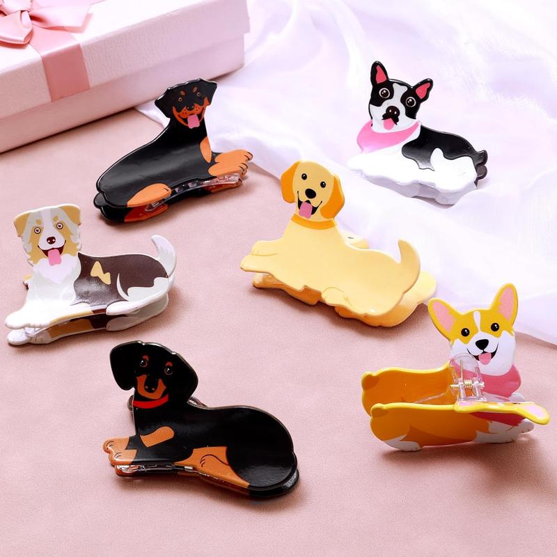 9pcs Cartoon Dog Hair Clip Ideal Gift for Dog Lovers (Gookka) cinchcliphair clawclip for longhair