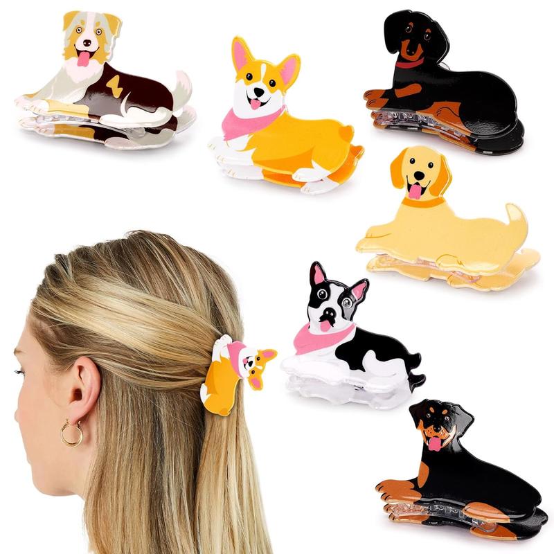 9pcs Cartoon Dog Hair Clip Ideal Gift for Dog Lovers (Gookka) cinchcliphair clawclip for longhair