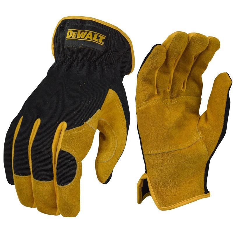 3 Pack DEWALT DPG216 Leather Performance Hybrid Glove