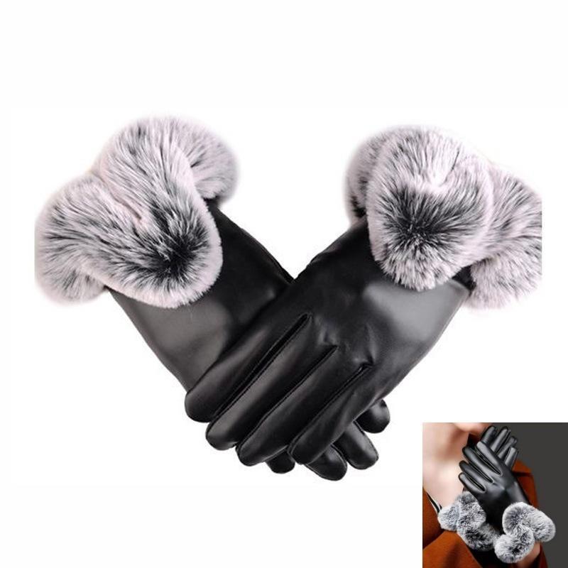 Women's Solid Color Thermal Lined Gloves, 1 Pair Windproof Touch Screen Gloves, Warm Gloves for Outdoor Cycling Driving, Sports & Outdoor Accessories