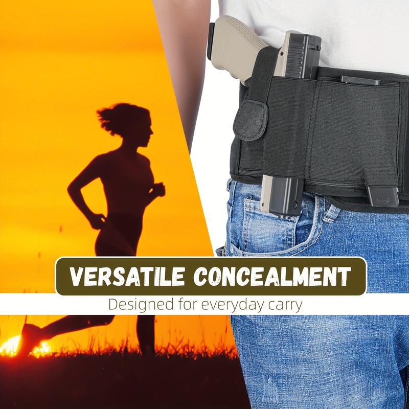 Stealth Fit Belly Band Holster: Premium Elastic, Breathable, Tactical Design - Perfect For Men And Women Concealed Carry!