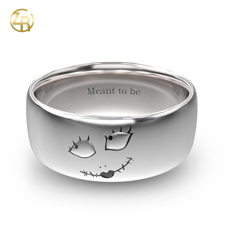 Meant to Be Couple Rings | Titanium Steel Promise Rings | 8mm Commitment & Anniversary Bands | Perfect Gift for Him & Her     SF-161