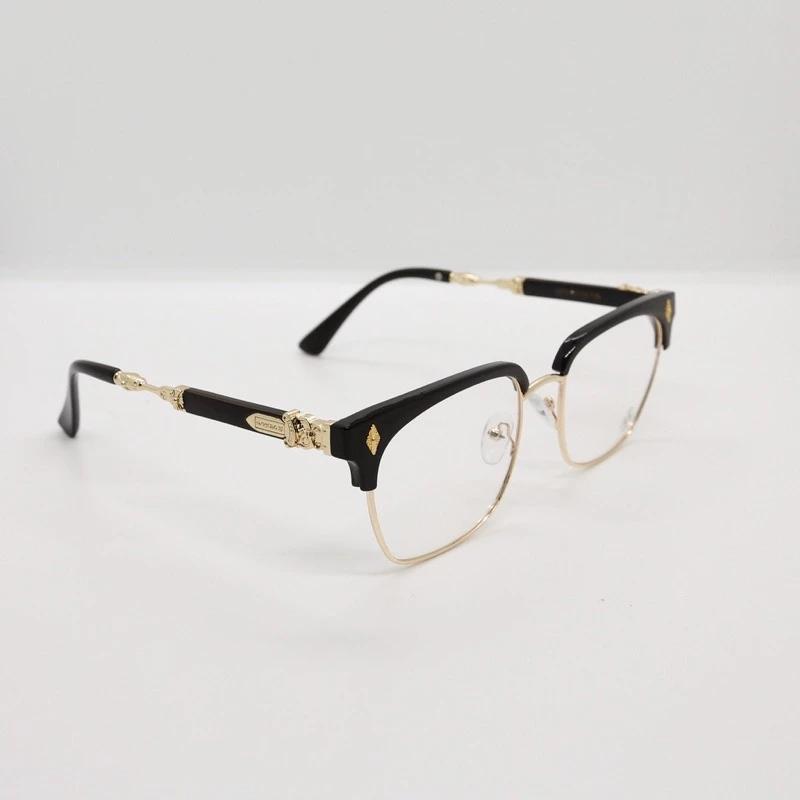 New Chrome Heart Eyeglass, Luxurious CHROME HEARTS eyeglasses, Square fashion eyeglass frames, luxurious, sophisticated, trendy and stylish