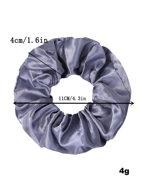 Women's 2024 Summer Elegant Solid Color Hair Scrunchies, 6 Counts  Set Cute Minimalist High Stretch Scrunchies for Women & Girls, Fashion Hair Accessories for Daily Hairstyle Ideas