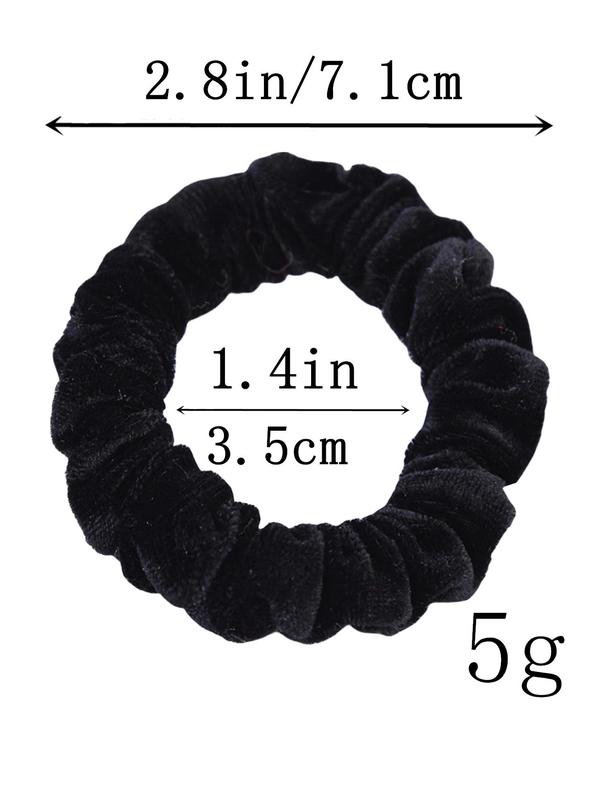 Women's 2024 Summer Elegant Solid Color Hair Scrunchies, 6 Counts  Set Cute Minimalist High Stretch Scrunchies for Women & Girls, Fashion Hair Accessories for Daily Hairstyle Ideas