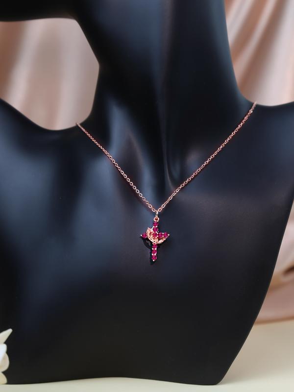 Cross crown necklace Rotatable crown Smart and bright cross necklace Suitable for men and women Valentine's Day gift Give him her a special gift Christmas Anniversary Mother's Day Valentine's Day Graduation ceremony Birthday gift