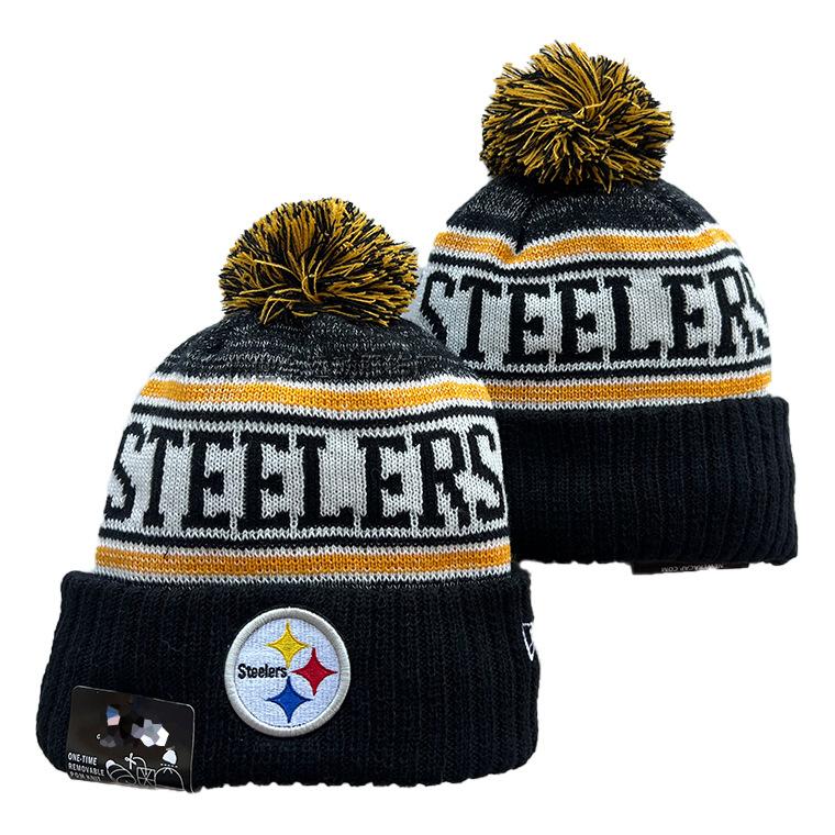 Men's NFL Team Logo Basic Beanie Hat，Steelers Olive Hat Denim Team Embroidery Knitted Hat Warm Ear Protection Woolen Cap Raiders Beanie Hat