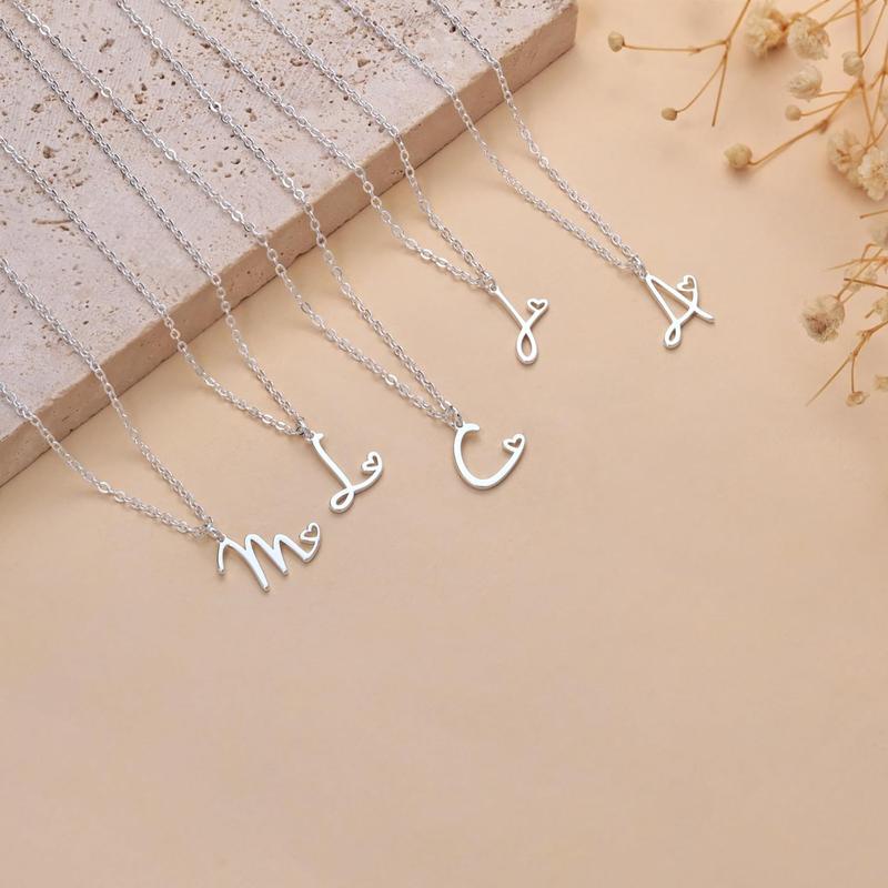 TEWIKY Initial Necklace For Women Girls Dainty Letter Pendant Necklace Trendy Waterproof Simple Cute Necklaces Custom Personalized Monogram Choker For Girls Gift For christmas 2024 ornament