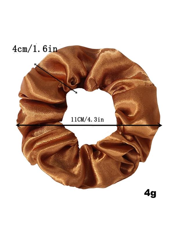 Women's 2024 Summer Elegant Solid Color Hair Scrunchies, 6 Counts  Set Cute Minimalist High Stretch Scrunchies for Women & Girls, Fashion Hair Accessories for Daily Hairstyle Ideas