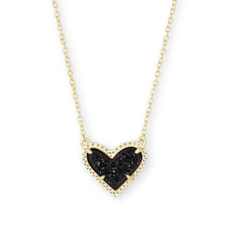 Kendra Scott Air Heart Pendant Necklace - Women's Adjustable Length with Elegant Heart-Shaped Design necklace gift fall