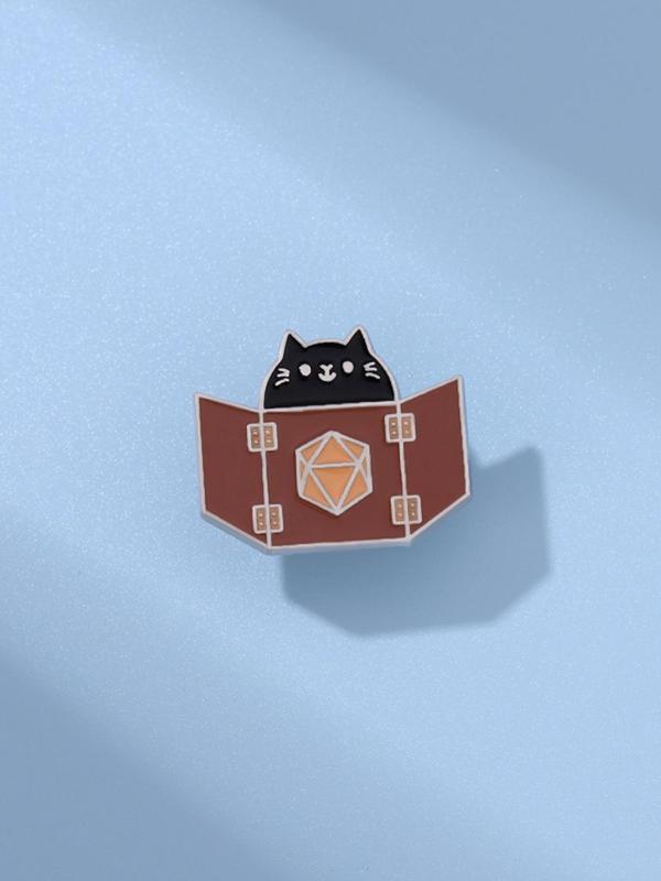 Cute Cartoon Cat Design Brooch,  Fashion Alloy Accessories for Women & Men, Enamel Pin Suitable for Backpacks, Jeans, Scarves, Hats Decoration Fixed Buckle