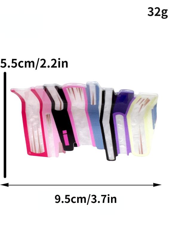 Book Pattern Hair Claw, Cute Hair Accessories for Women & Girls, Minimalist Headwear Suitable for Thick Hair, Fashion Hair Accessories for Party, Travel, Daily Use