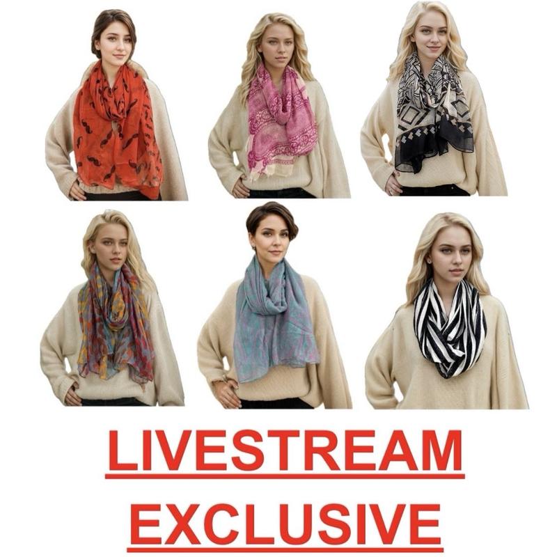 $1 Each Lightweight Scarf for Women and Girls, Trendy and Skin-Friendly, Fall Winter Fashion Accessory, Affordable