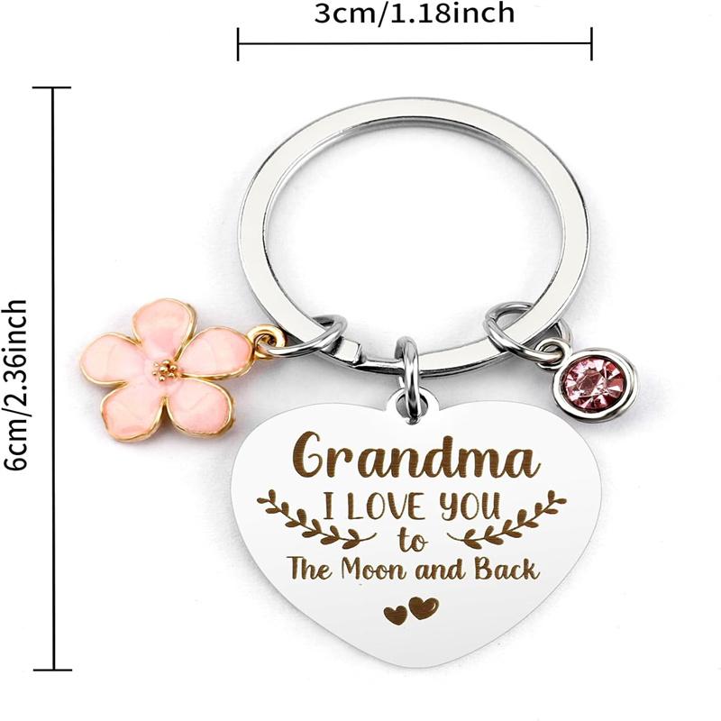 Grandma Keychain Grandparents Day Gifts for Grandma Birthday Gifts for Grandma from Granddaughter Best Grandma Gifts Appreciation Gifts for Grandmother Christmas Gifts Thanksgiving Gifts Halloween