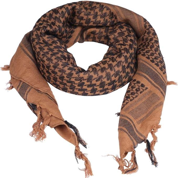 Cotton Scarf Military Shemagh Arab Tactical Desert Keffiyeh Thickened Head Neck Scarf Wrap for Women and Men 43