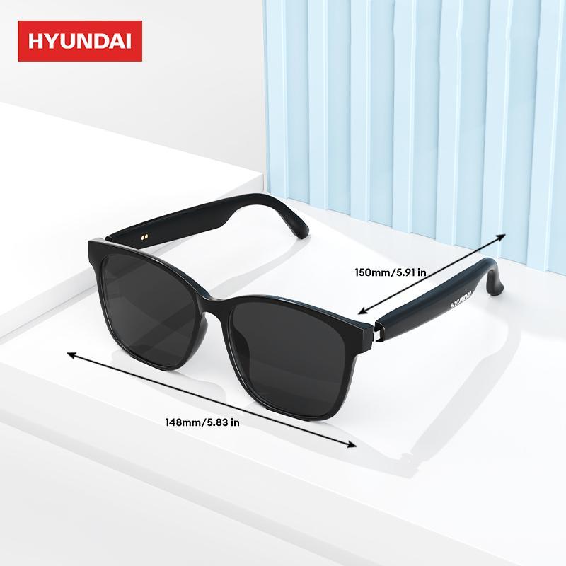 HYUNDAI HY-C8 Wireless Smart Glasses, Cat Eye Design USB Rechargeable Smart Sunglasses, Bluetooth-compatible Multifunctional Easy Touch Operation Glasses for Women & Men