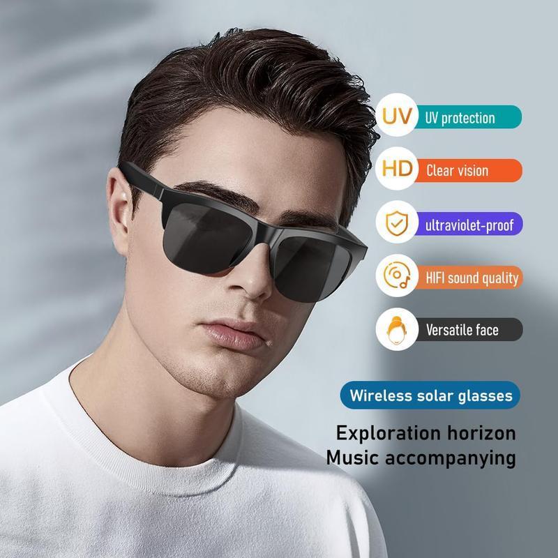 Touch Control Wireless Smart Sunglasses,HiFi Sound & HD Lens Glasses, Multifunctional Bluetooth-compatible Smart Glasses for Fall, Electronic Audio& Video Product