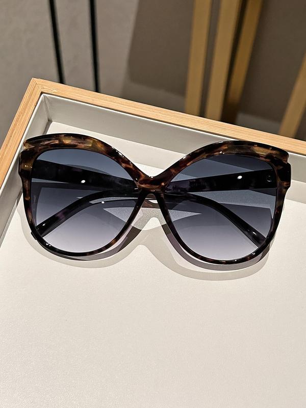 Unisex Simple Style Cat Eye Frame Sunglasses, Summer Trendy Casual Sunglasses for Everyday Use, Fashion Accessories for Outdoor Activities