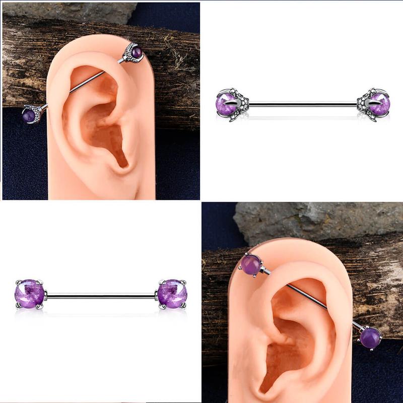 Oufer 14G Dragon Claw Industrial Barbell Industrial Piercing