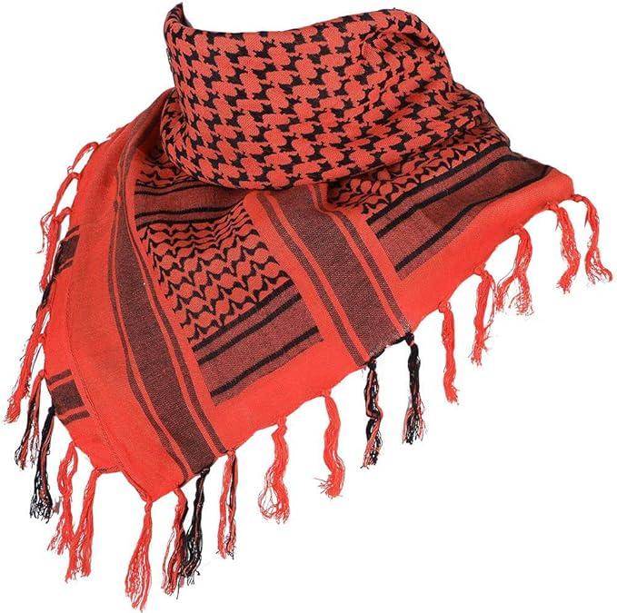 Cotton Scarf Military Shemagh Arab Tactical Desert Keffiyeh Thickened Head Neck Scarf Wrap for Women and Men 43