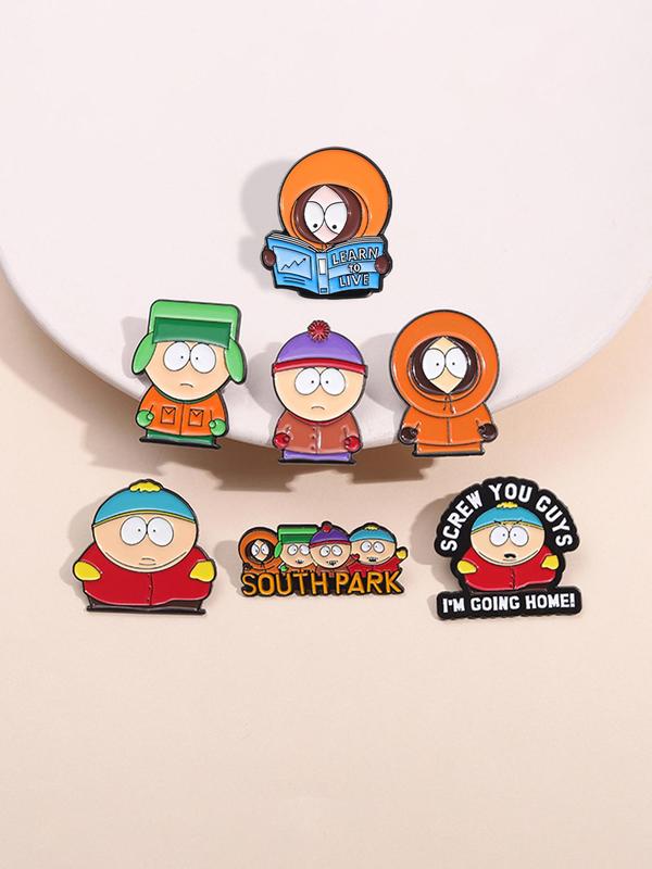 Cartoon  Series Brooch, Cute Cartoon Badge for Backpacks, Jeans, Scarves, Hats Decor, Fashion Accessories for Men & Women