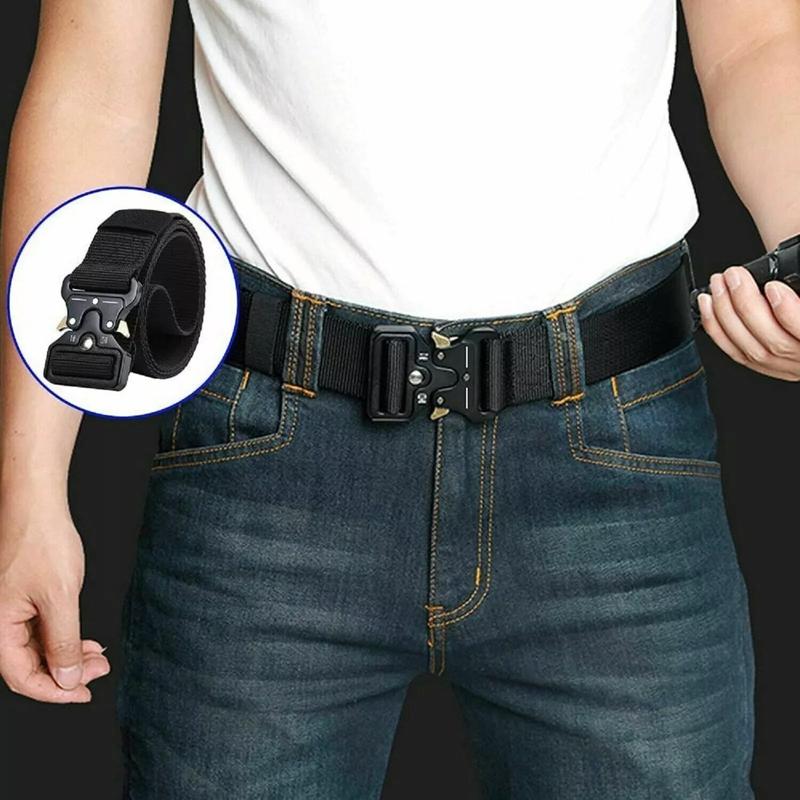 Universal Military Tactical Army Belt - Heavy Duty Nylon Waistband for Security Guards and Utility Workers