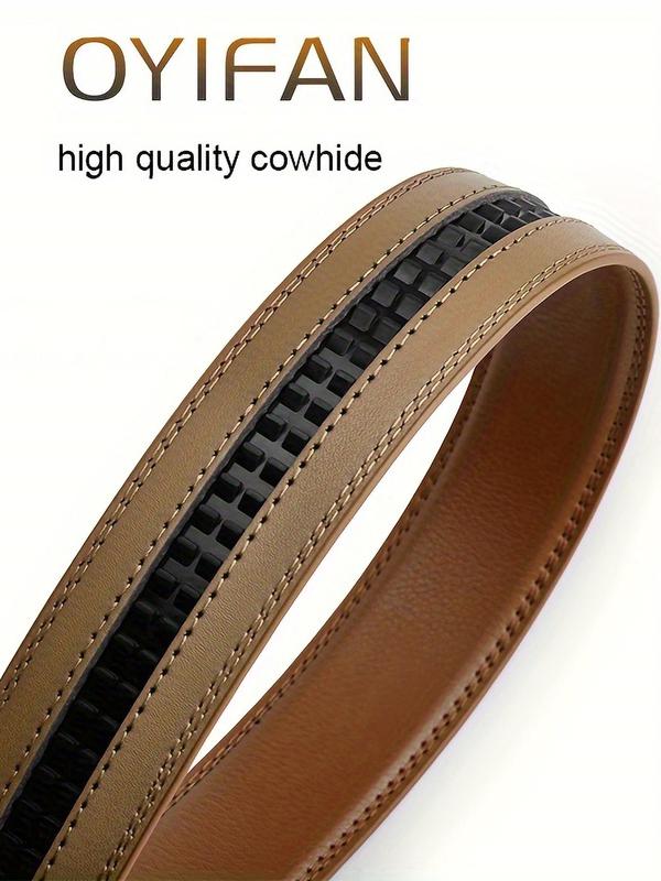 Men's Business Fashion Belt, Automatic Buckle Belt, Casual Waistband for Jeans Trousers, Fashion Belt for Party, Daily Clothing Decor, Trendy Exquisite Belt for Gift